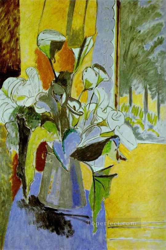 Bouquet of Flowers on the Veranda 191213 Fauvism Oil Paintings